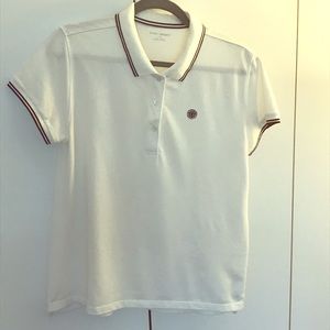 Tory Burch Sport XL white polo shirt